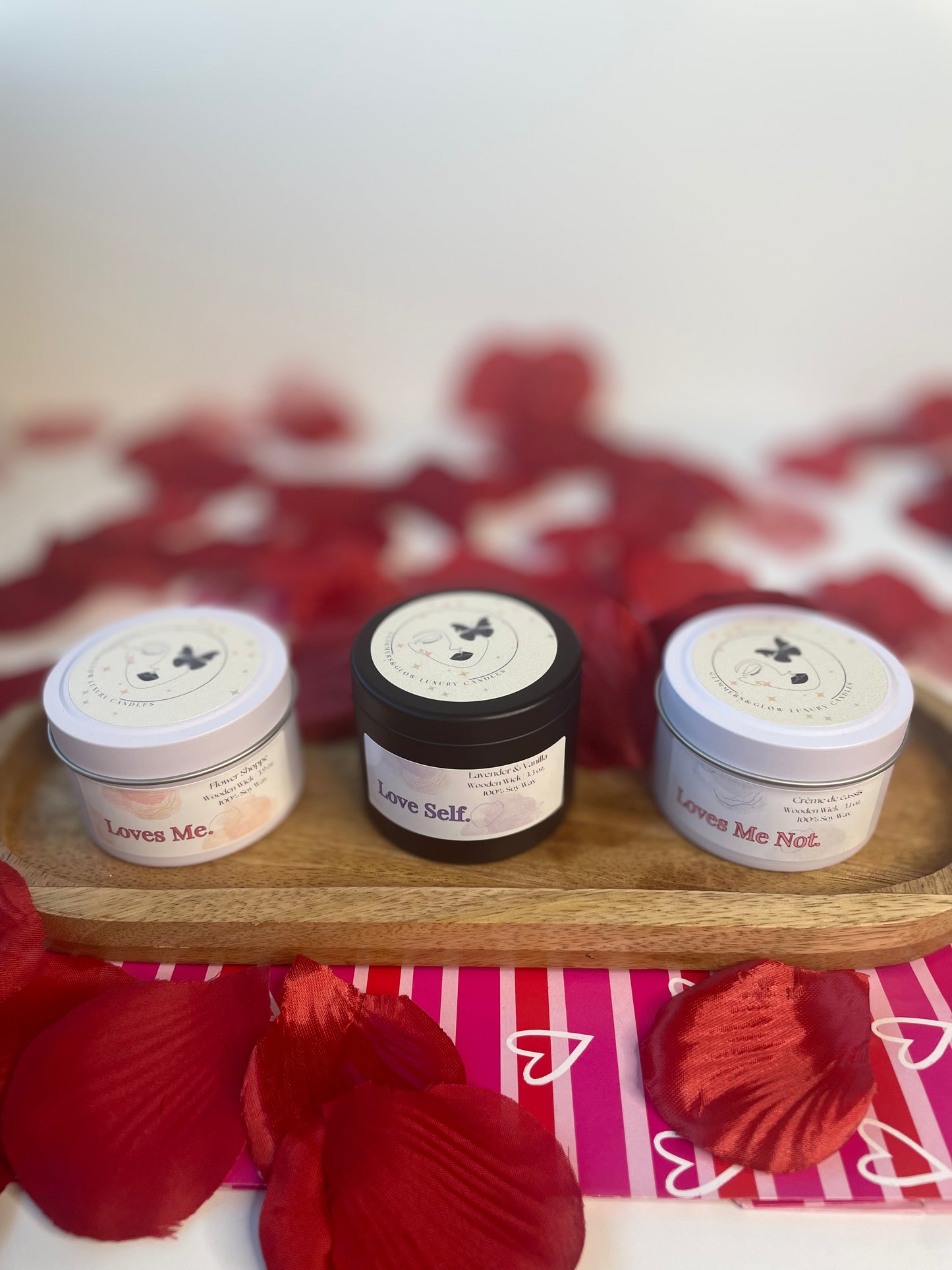Valentine Mini Candle Trio